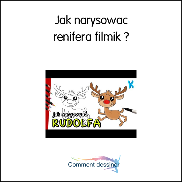 Jak narysować renifera filmik